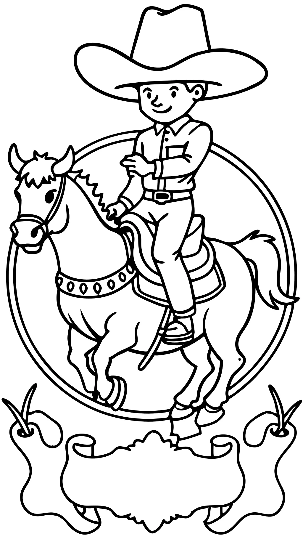 rodeo coloring pages